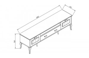 Тумба под ТВ Andera (Андера) andr-15