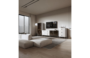 Витрина для гостиной Богемия Фарфале (Bogemia Farfalle) БМВ1-1С(Fa)