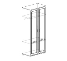 Двухдверный шкаф для одежды Белла 241